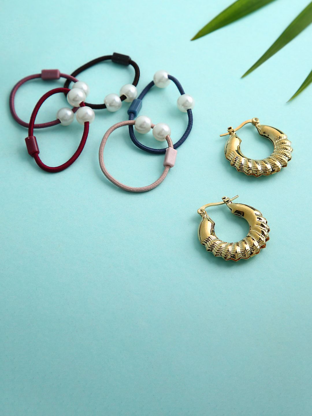 dressberry justpeachy Gold-Toned Contemporary Studs Earrings-picture-47