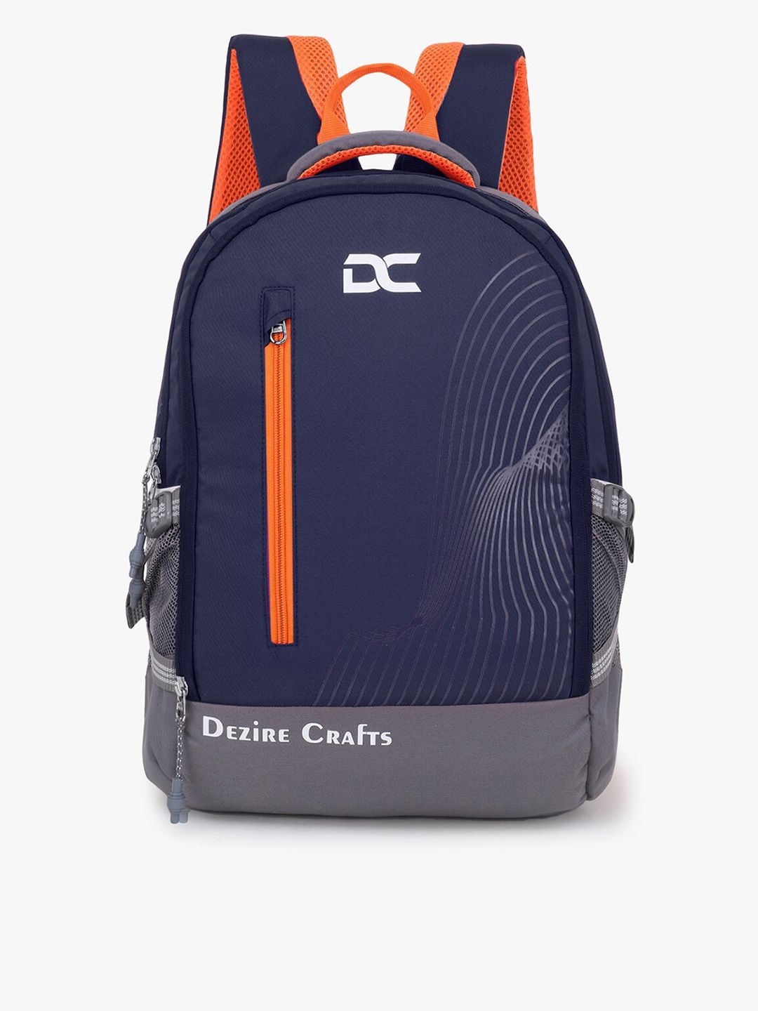 Dezire Crafts Unisex Blue & Orange Backpack-picture-49