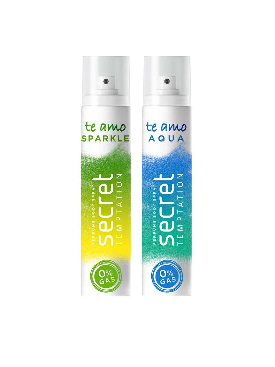 Secret Temptation Women Pack of 2 Green & Blue Te Amo Sparkle & Aqua Body Spray 120 ml-picture-19