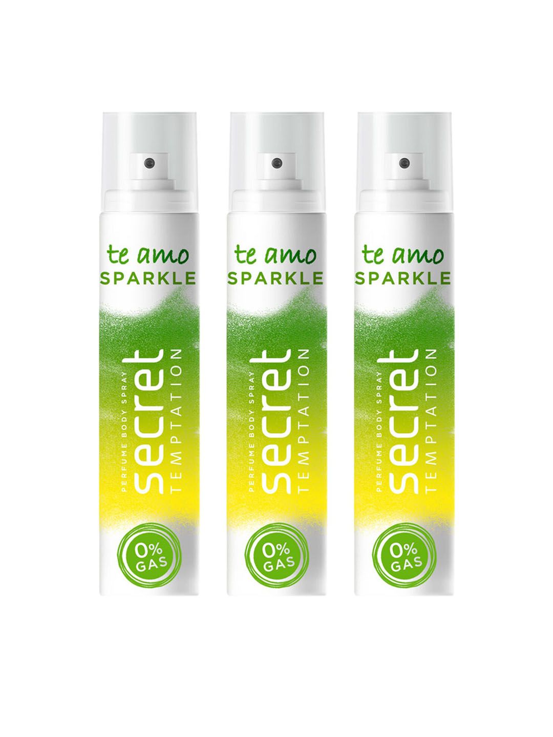 Secret Temptation Women Te Amo Sparkle No Gas Perfume Body Spray Pack of 3 (120ml each)-picture-29