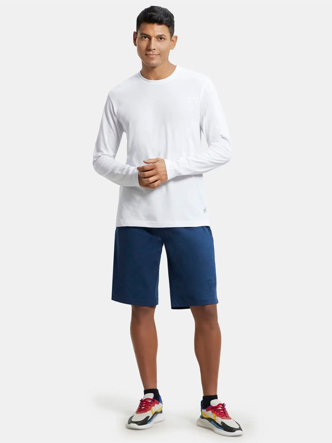 Buy Jockey Men White Solid Round Neck Regular Fit T Shirt Tshirts for