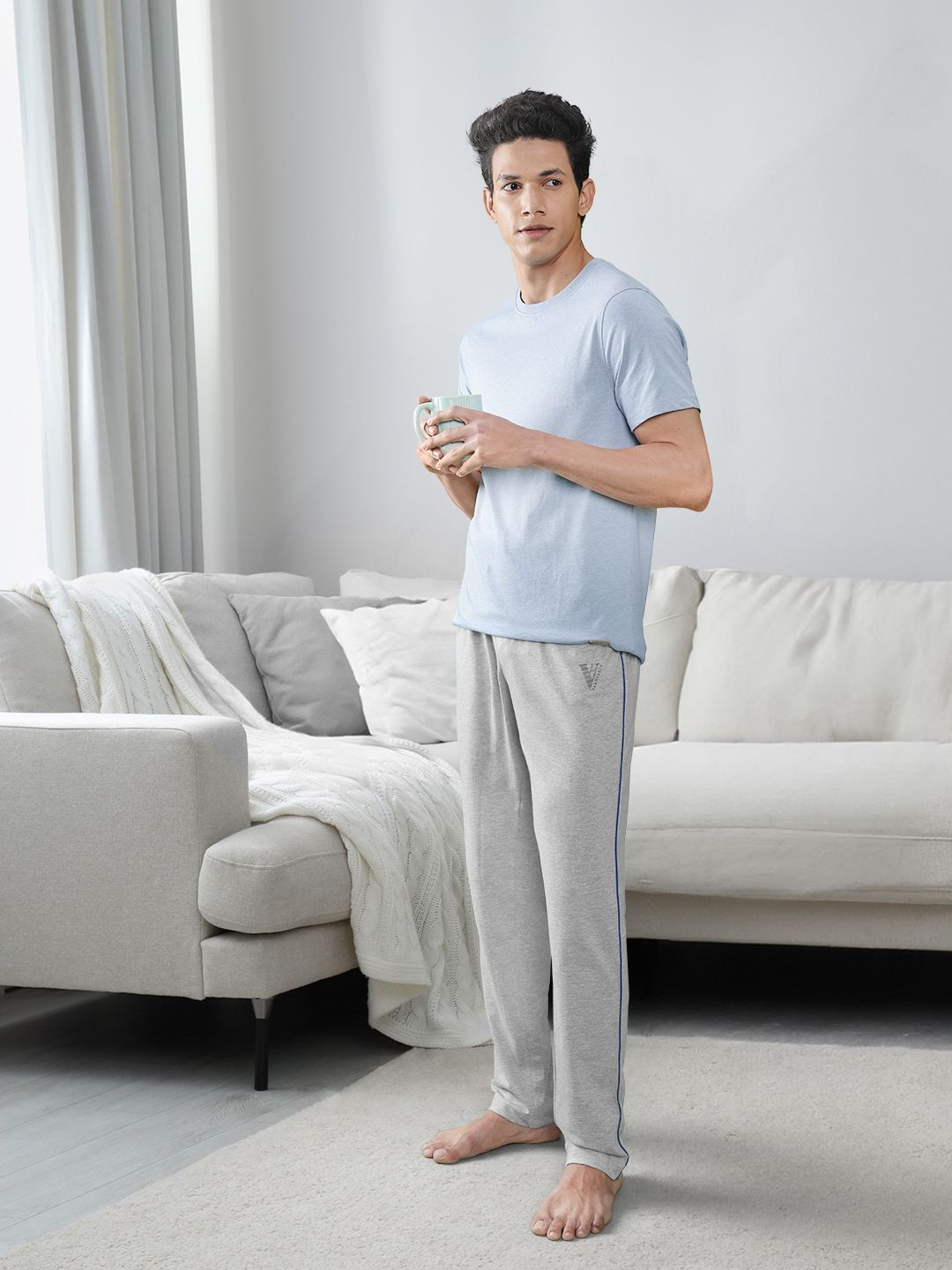 van heusen innerwear Van Heusen Athleisure Men Solid Smart Tech Easy Stain Release Track Pants-picture-44