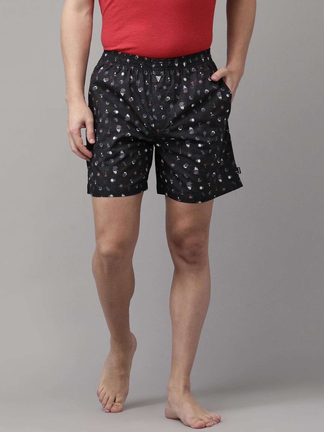 van heusen innerwear Van Heusen Men  Printed Elasticized Waistband Printed Boxer Shorts 8905482033930-picture-31