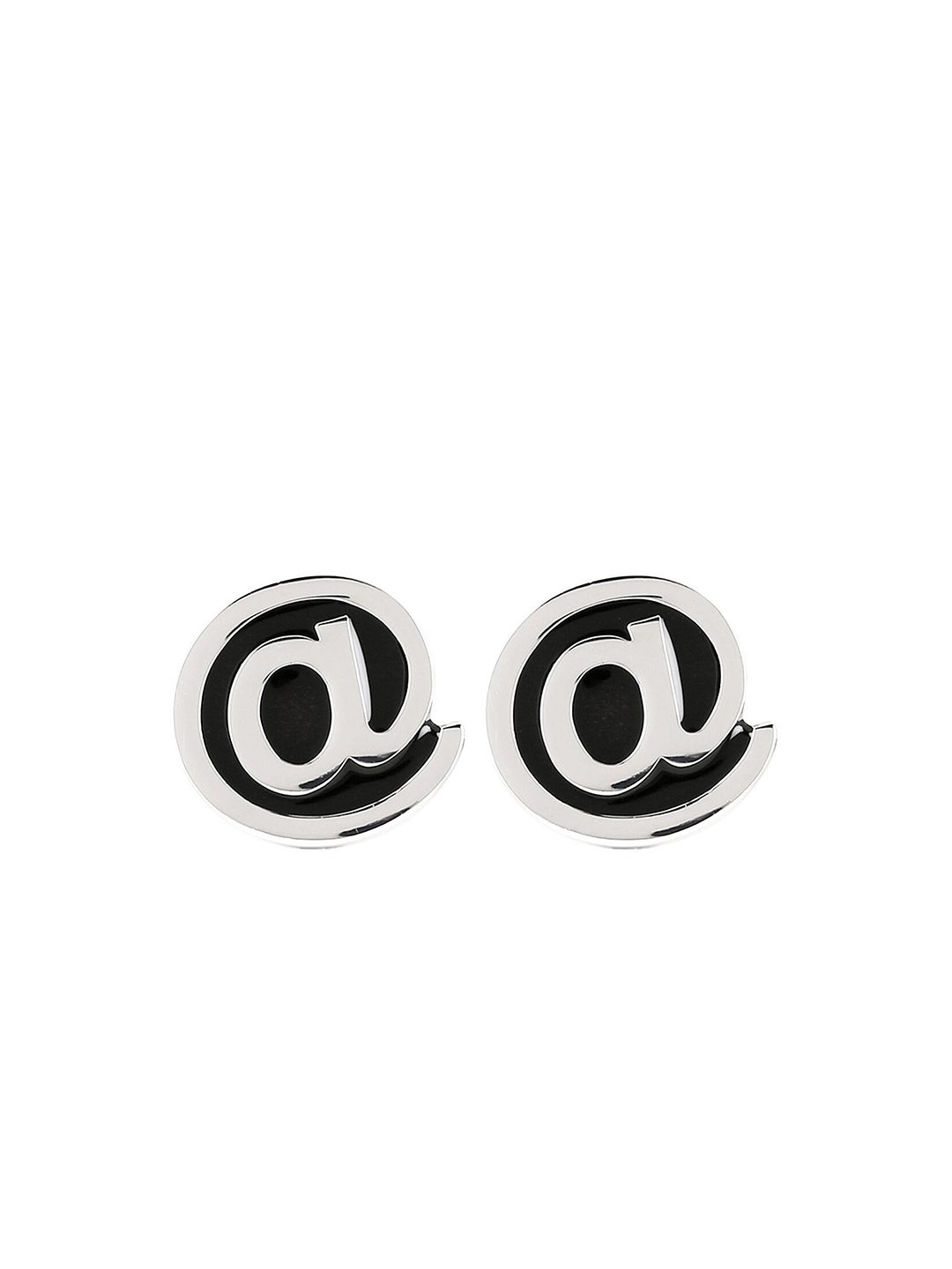 PELUCHE Silver-Toned The Internet Novelty Symbol Cufflink-picture-44