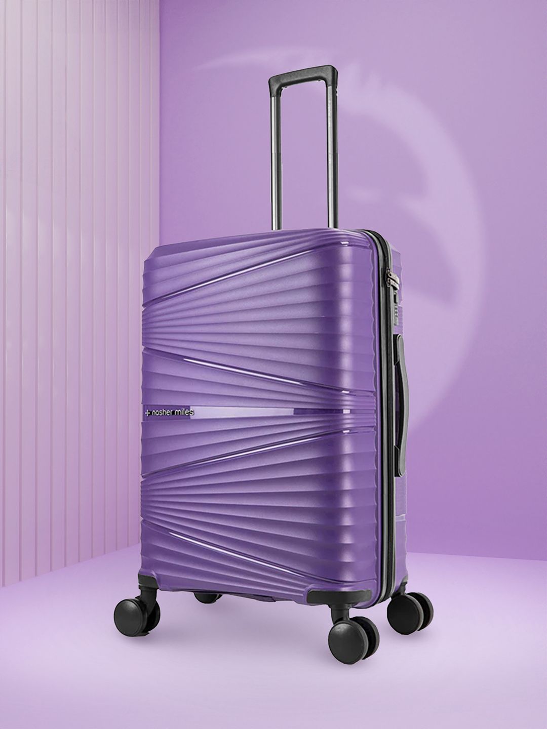 Nasher Miles Purple Solid Hard-Sided Large Trolley Suitcase-picture-47