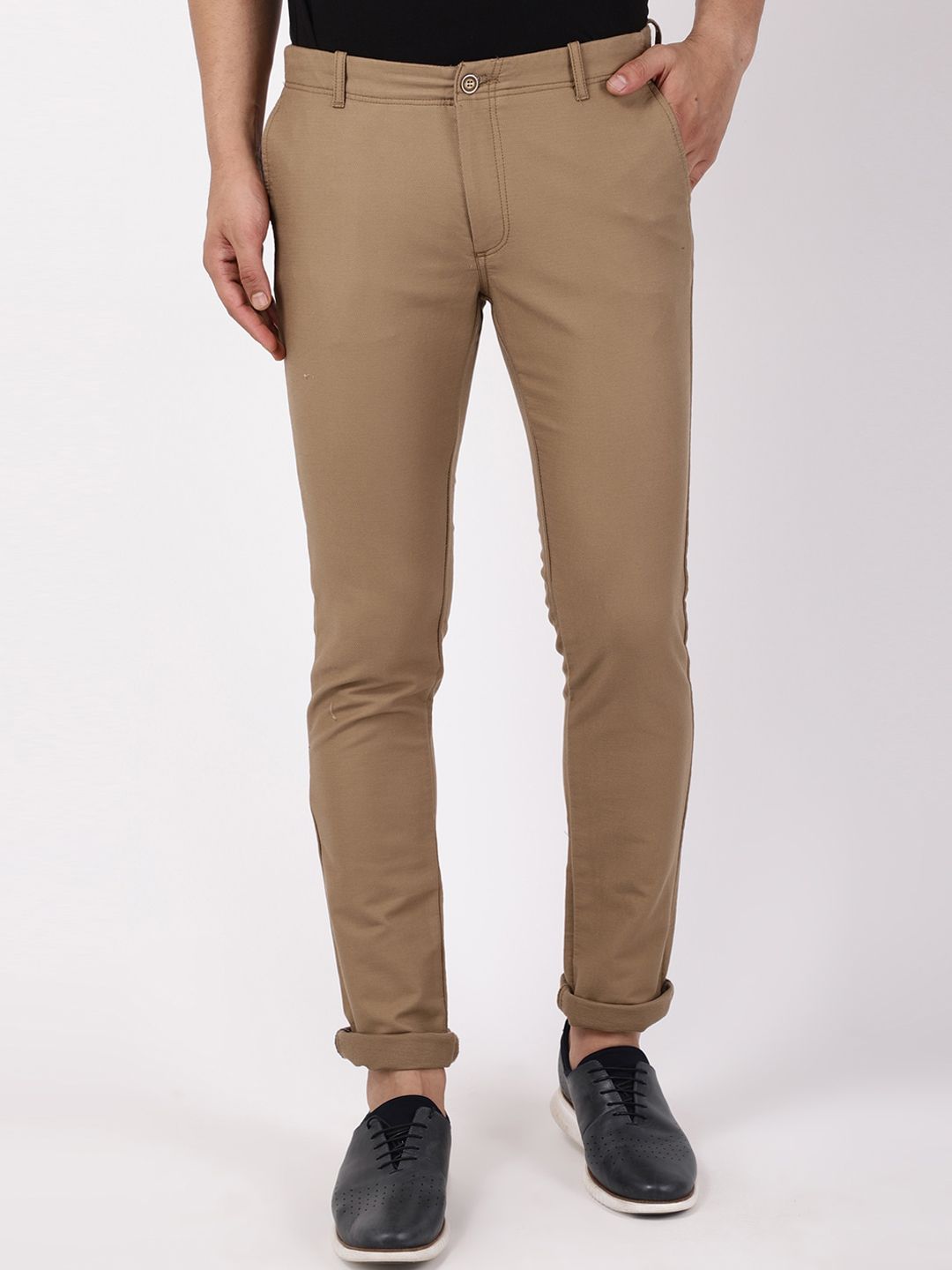 Blackberrys Men Khaki B-91 Skinny Fit Trousers-picture-19