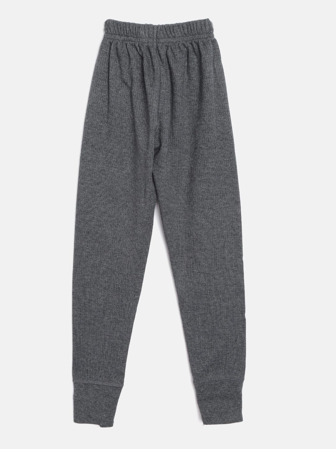 Jockey Kids Charcoal Grey Combed Cotton Solid Thermal Bottoms-image-32