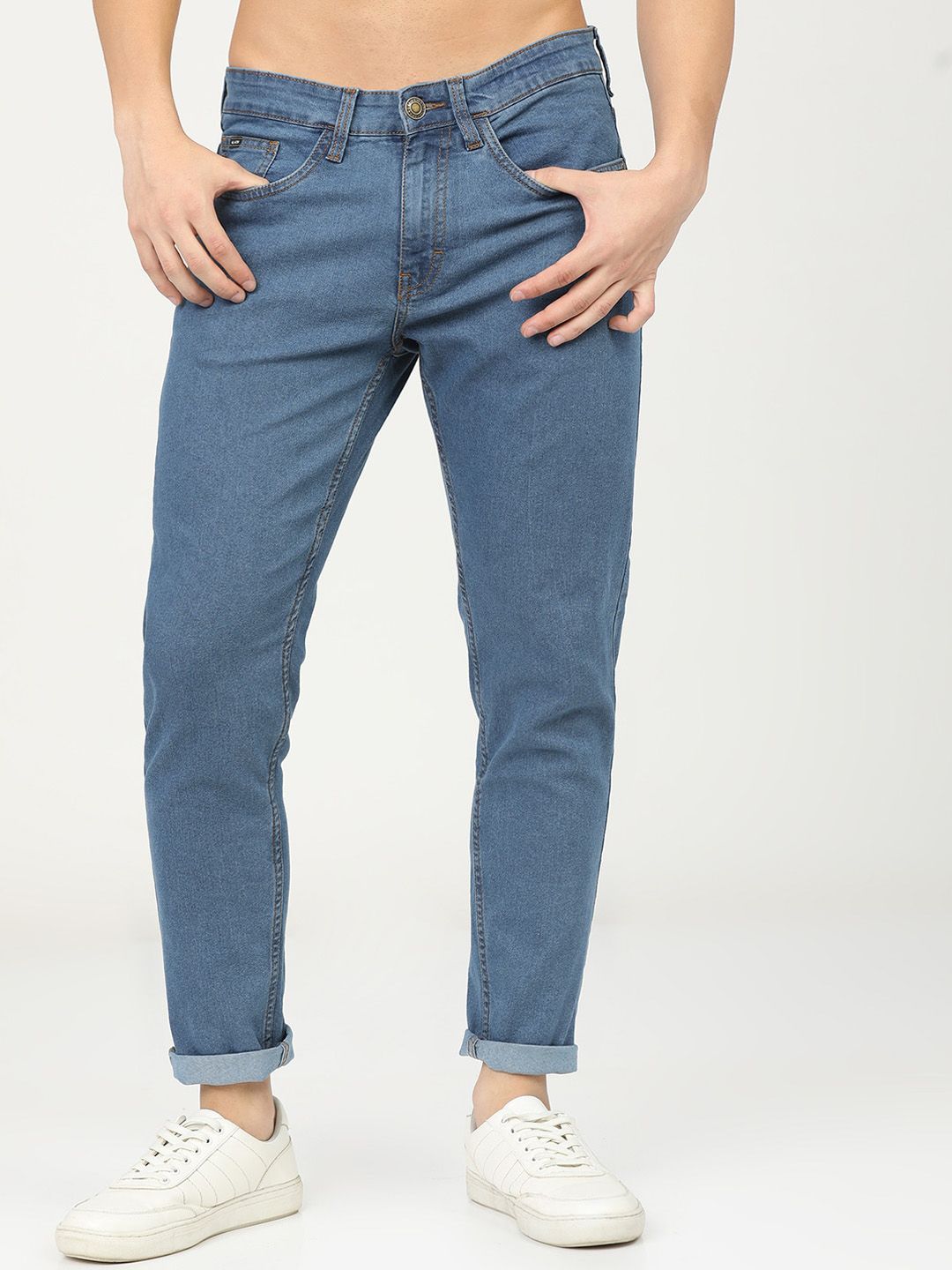 HIGHLANDER Men Blue Tapered Fit Stretchable Jeans - Price History