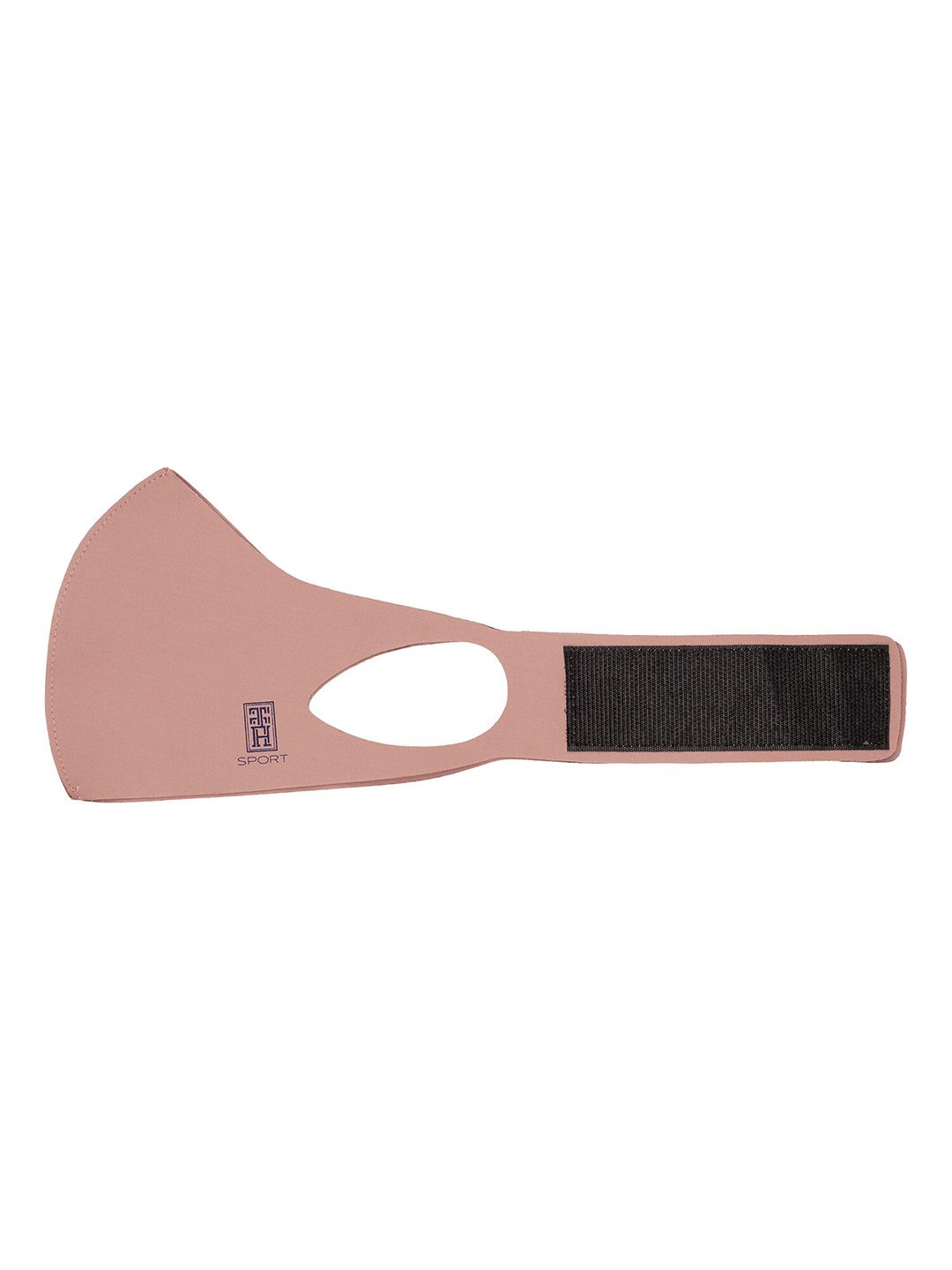 The Tie Hub Kids Pink Solid 1-Ply Reusable Neo Sports Cloth Mask With Band-image-39