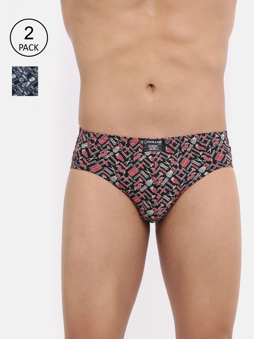 Dollar Bigboss Men's Printed Pack of 2 Soft Combed Cotton Brief MBBR-09-CRAZYBRF-PO2-CO1-picture-14