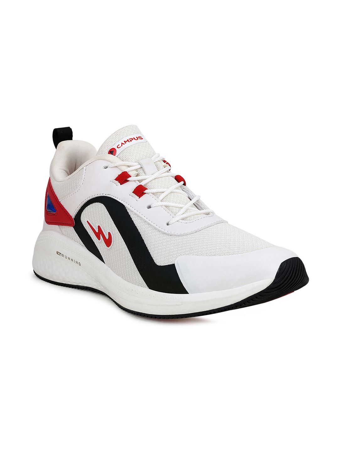 Campus Men Off White Mesh Running Shoes-image-27