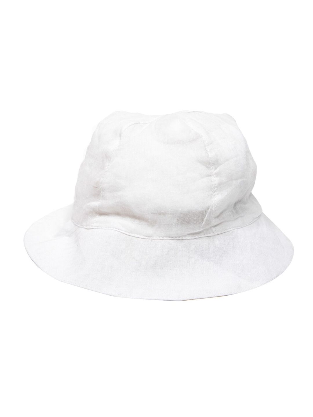 Nino Bambino Girls White Solid 100% Organic Cotton Round Hat-picture-41