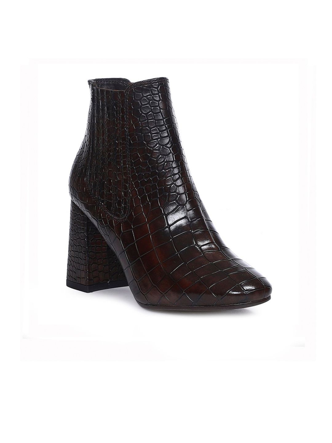 Saint G Womens Brown Leather Ankle Boots-picture-12