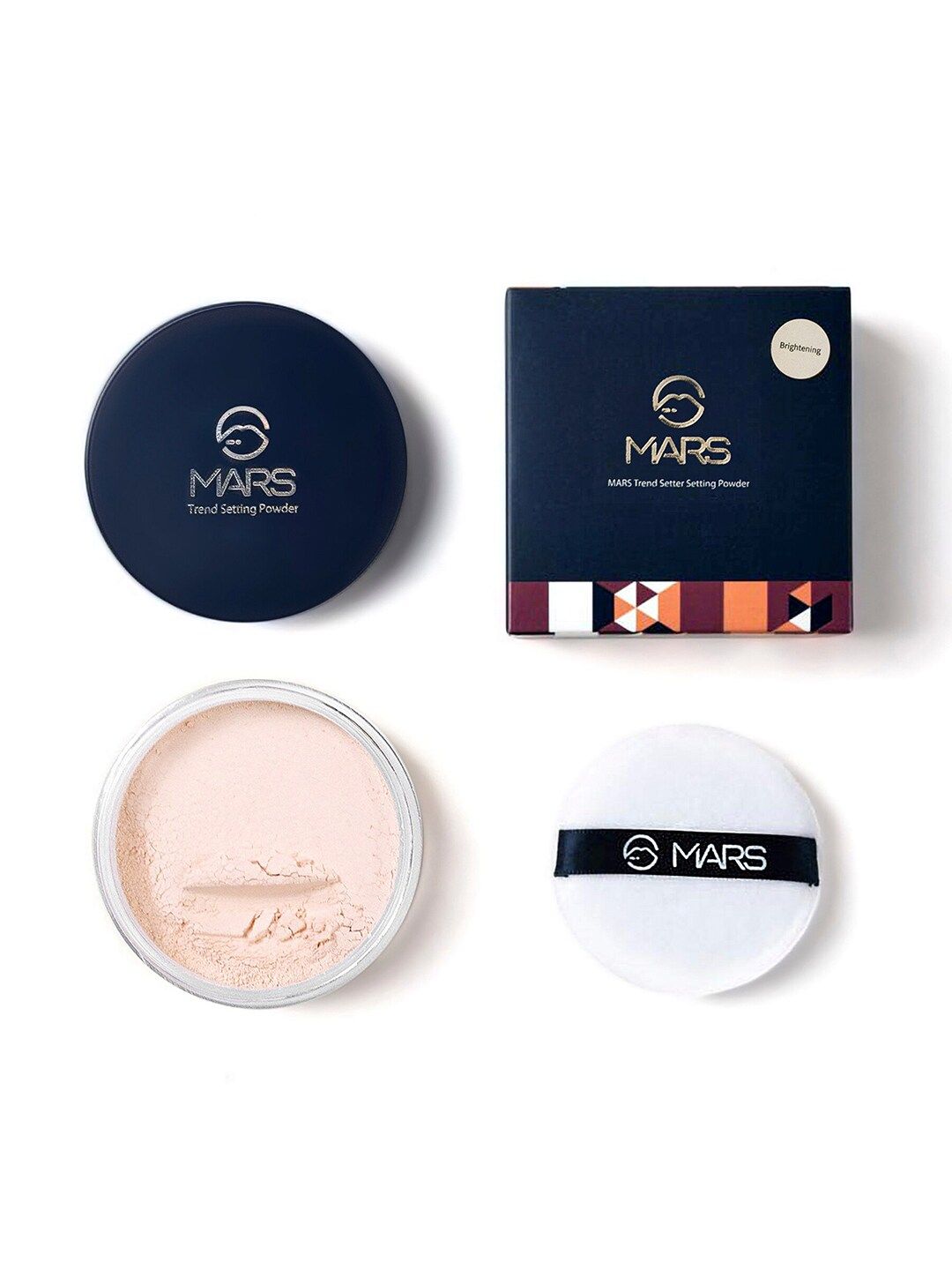 MARS Pink Setting Loose Powder Brightening Compact-image-12