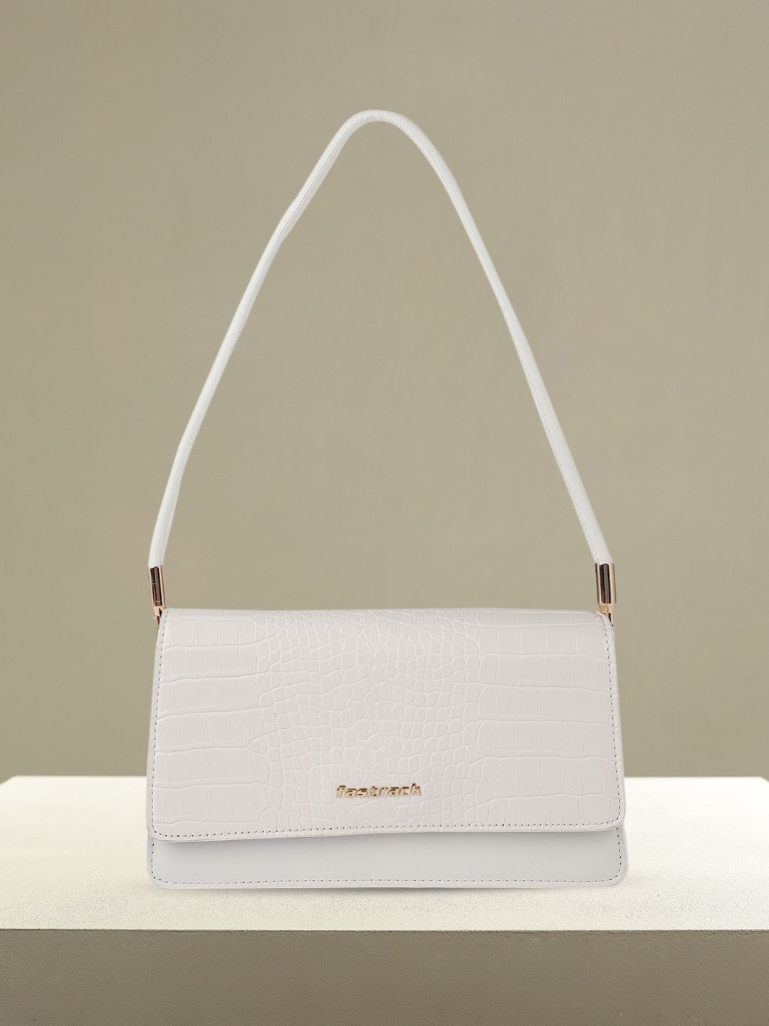 Fastrack White Textured Shoulder Bag-picture-34