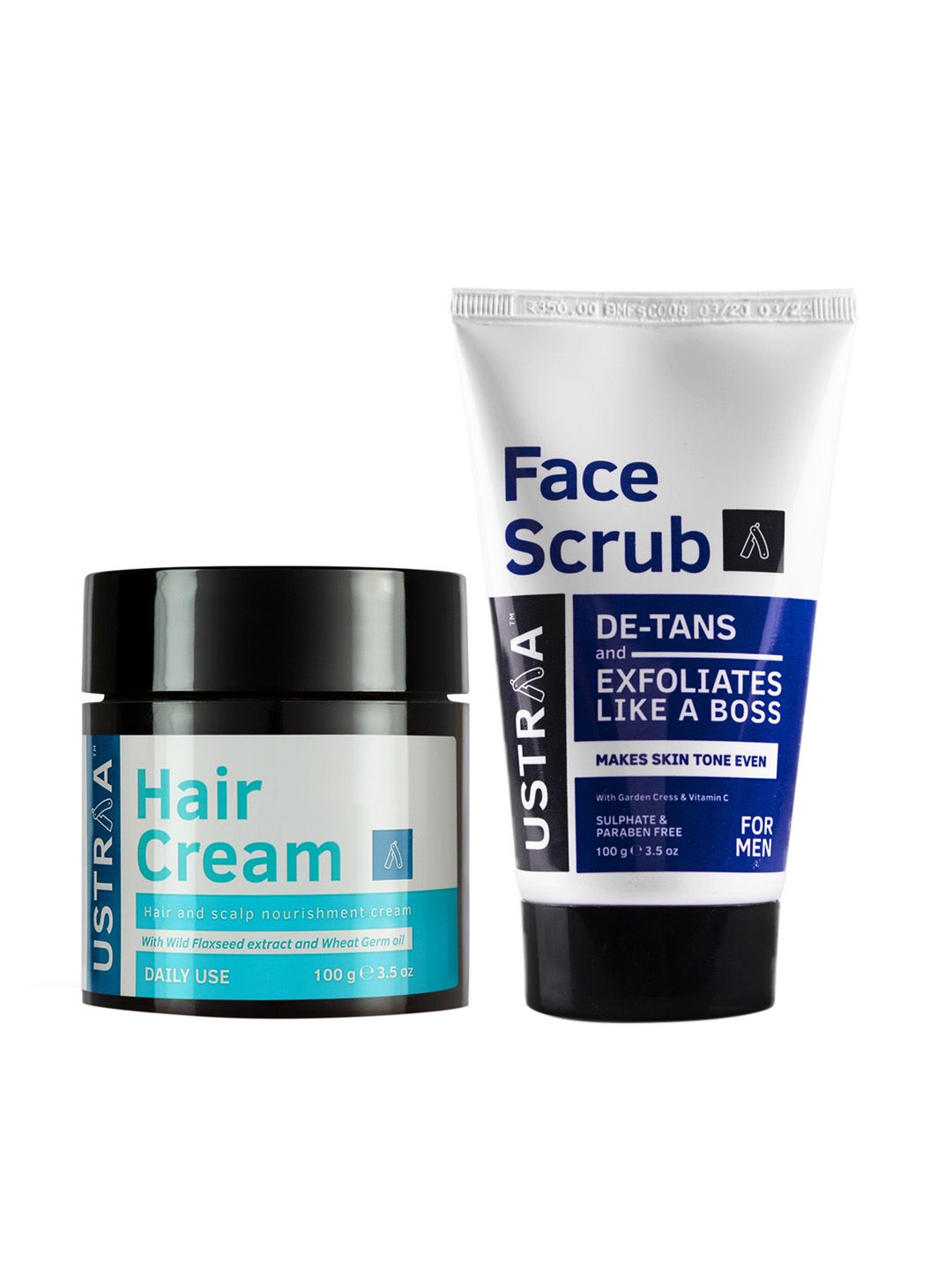 Ustraa Men De-tan Face Scrub With Daily Use Hair Cream-image-12