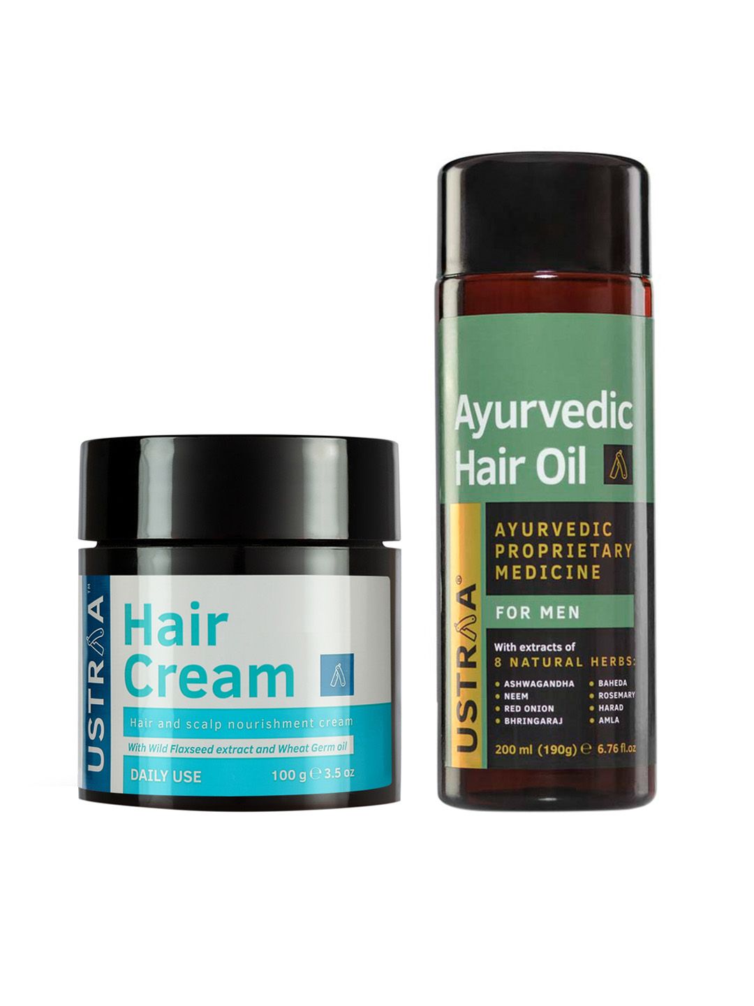 Ustraa Men Ayurvedic Hair Oil & Hair Cream Combo-image-10