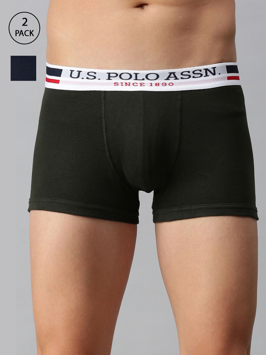 U.S. Polo Assn. Men Multi Solid Pack of 2 Cotton Trunks I641-ON0-P2-picture-21