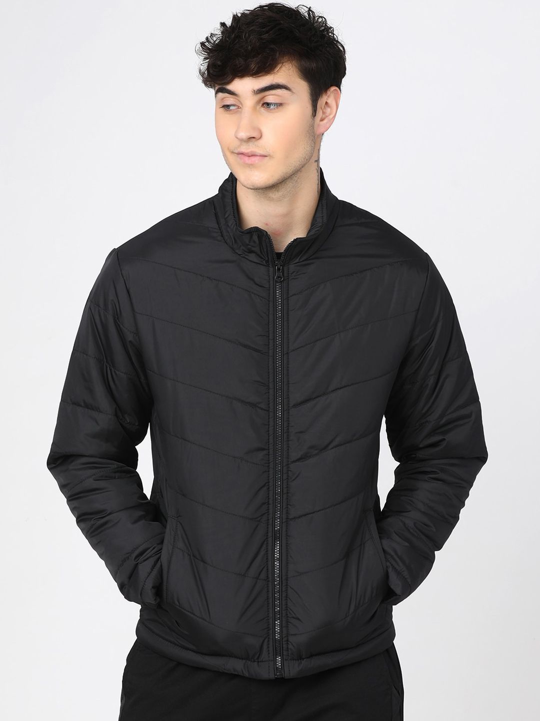 Buy Highlander HIGHLANDER Men Black Solid Padded Jacket at Redfynd