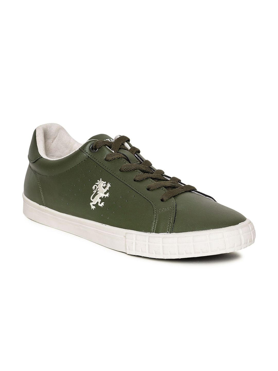 Red Tape Men Olive Green Solid Sneakers