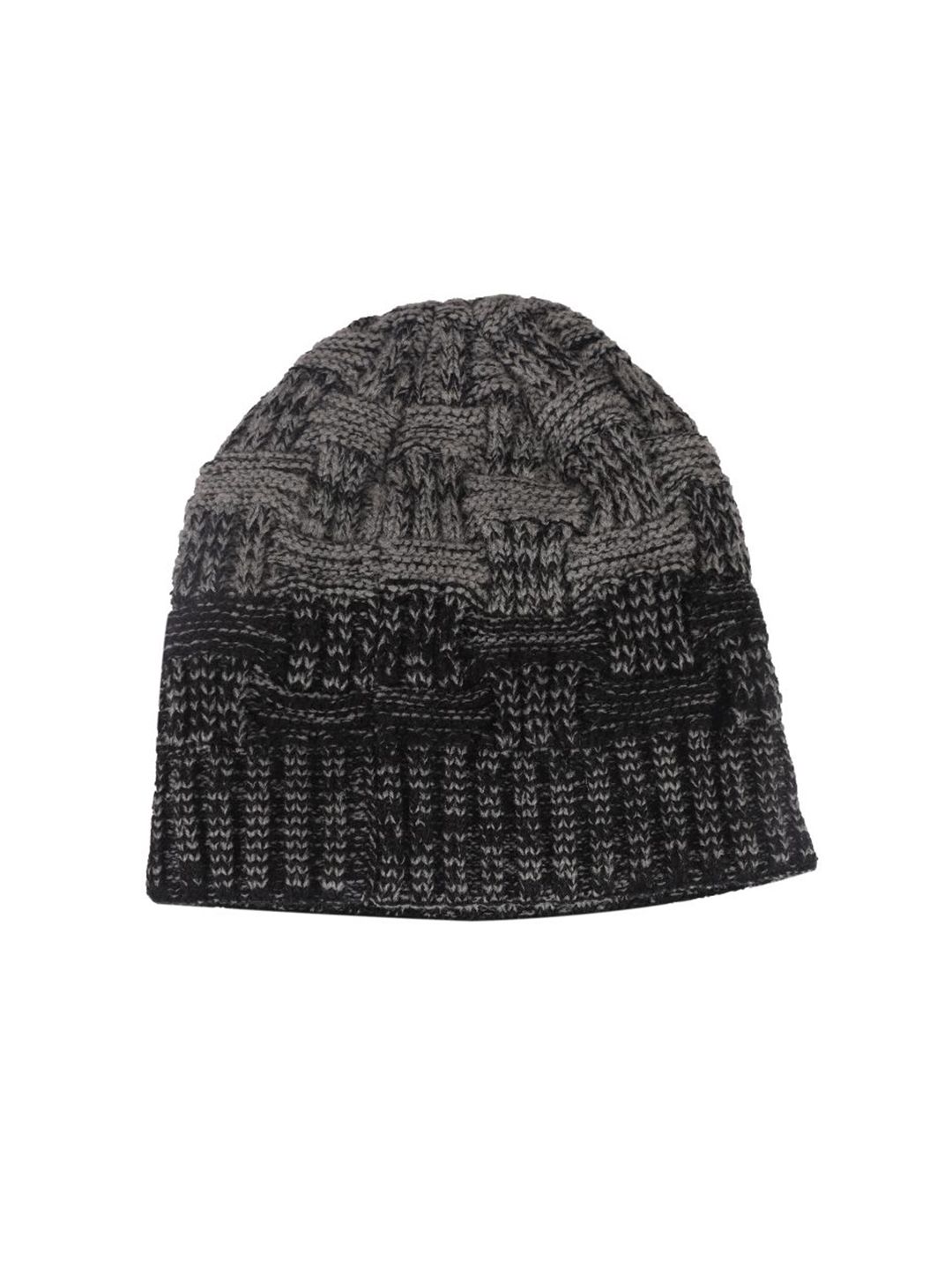 ELLIS Men Grey & Black Beanie-picture-32