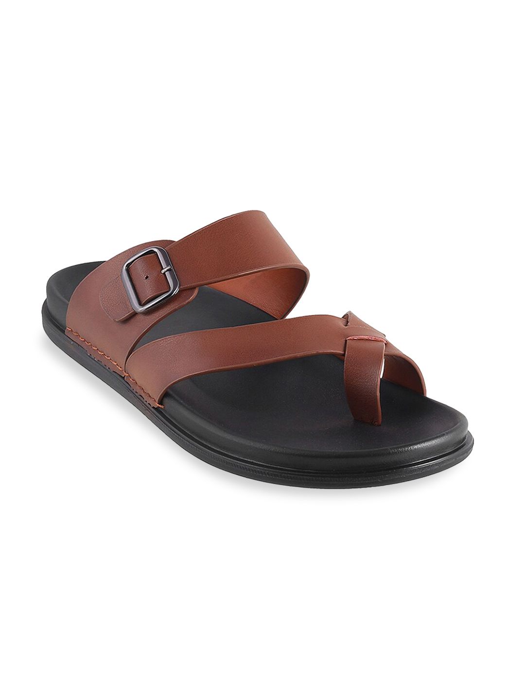 Metro Men Brown & Black Comfort Sandals-image-20