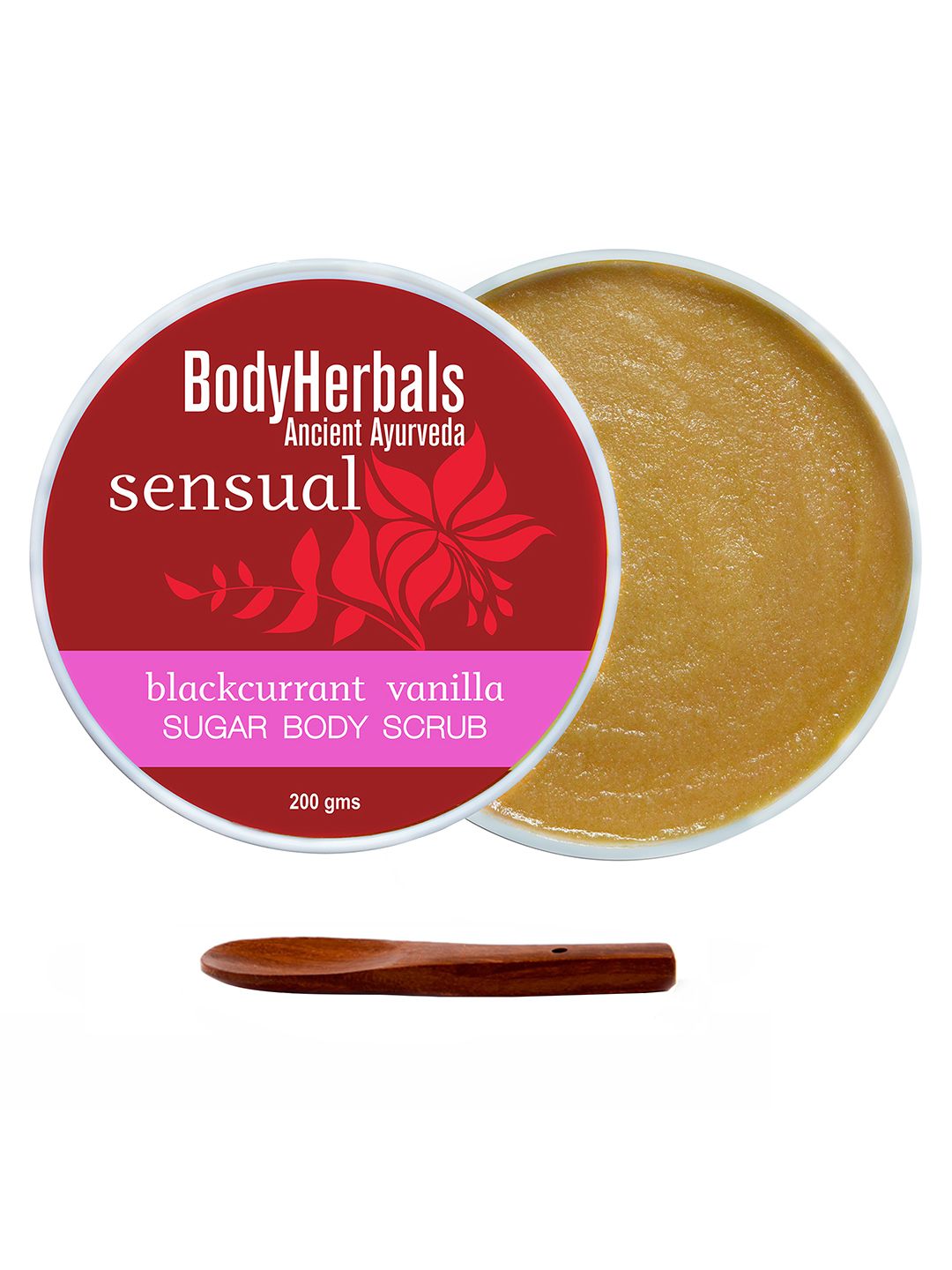 BodyHerbals De-Tan Body Scrub Blackcurrant & Spoon - 200 g
