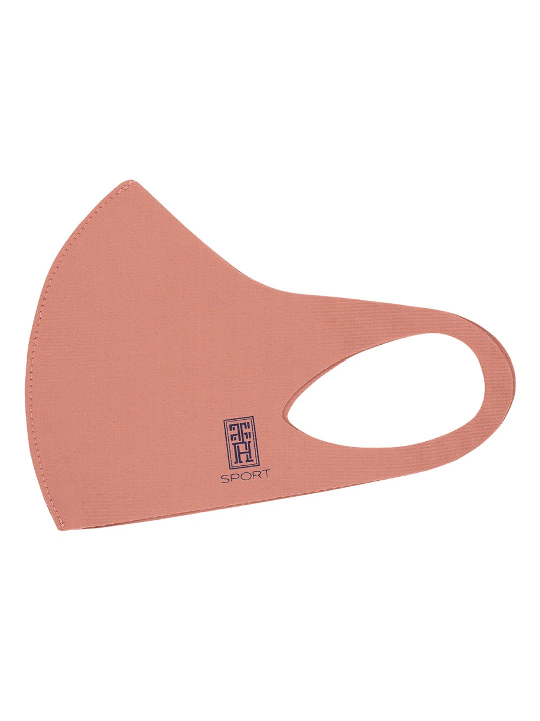 The Tie Hub Kids Pink Solid Single Ply Reusable Sports Outdoor Cloth Mask-image-38
