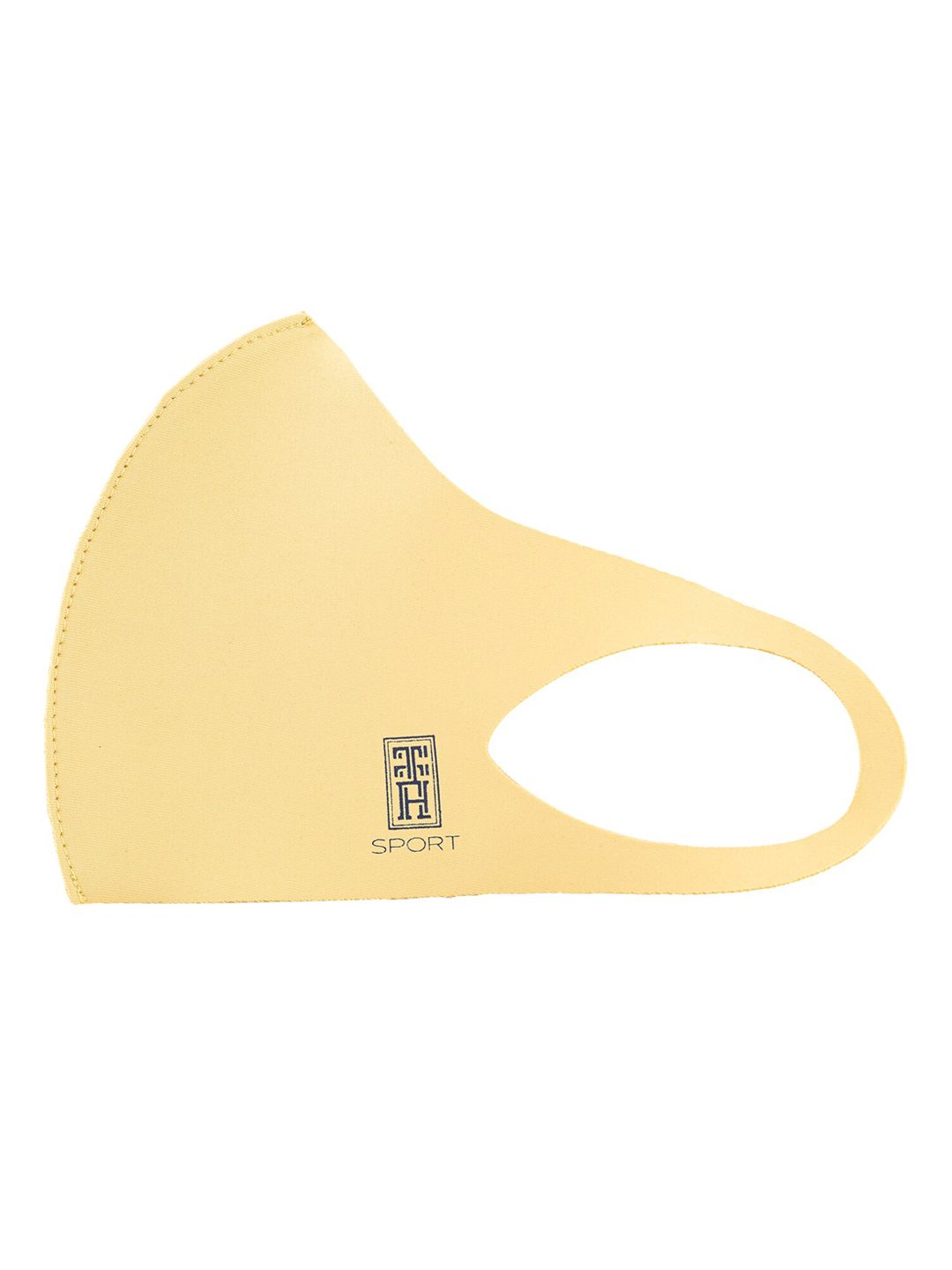 The Tie Hub Kids Yellow Solid Single Ply Reusable Sports Outdoor Cloth Mask-image-22