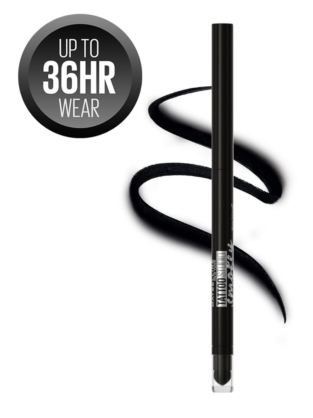 Maybelline New York Tattoo Studio Smokey Eye Kohl Gel Pencil Eyeliner-10 Smokey Black-picture-33