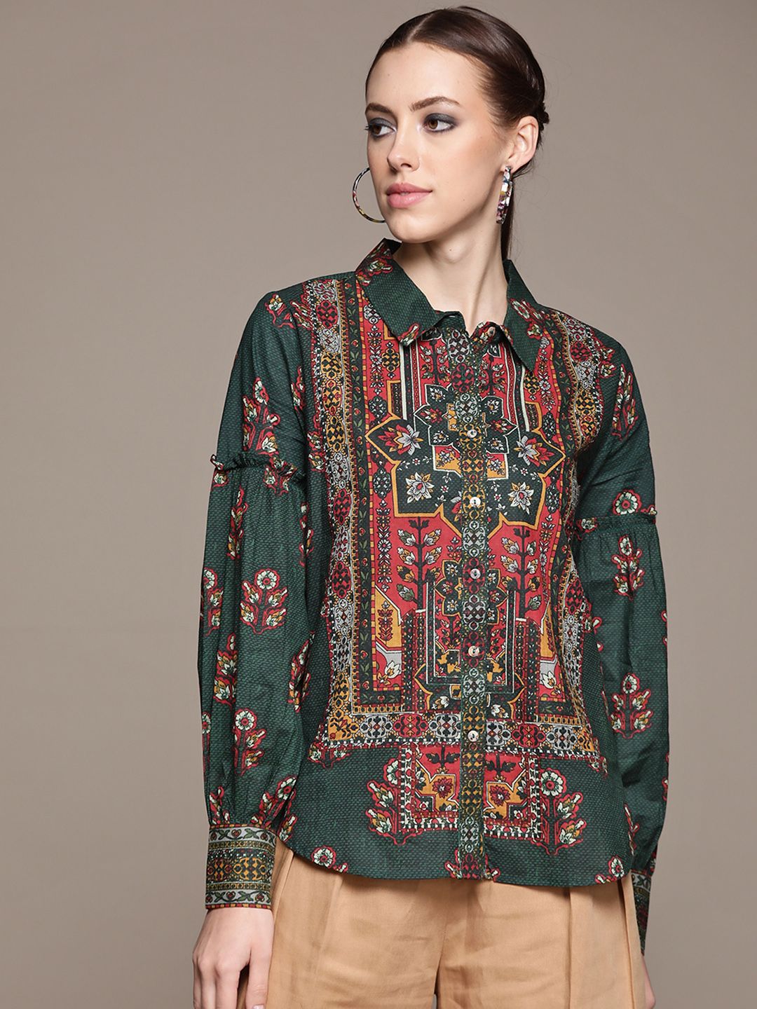 Women Ethnic Motifs Shirts Buy Women Ethnic Motifs Shirts Online In India