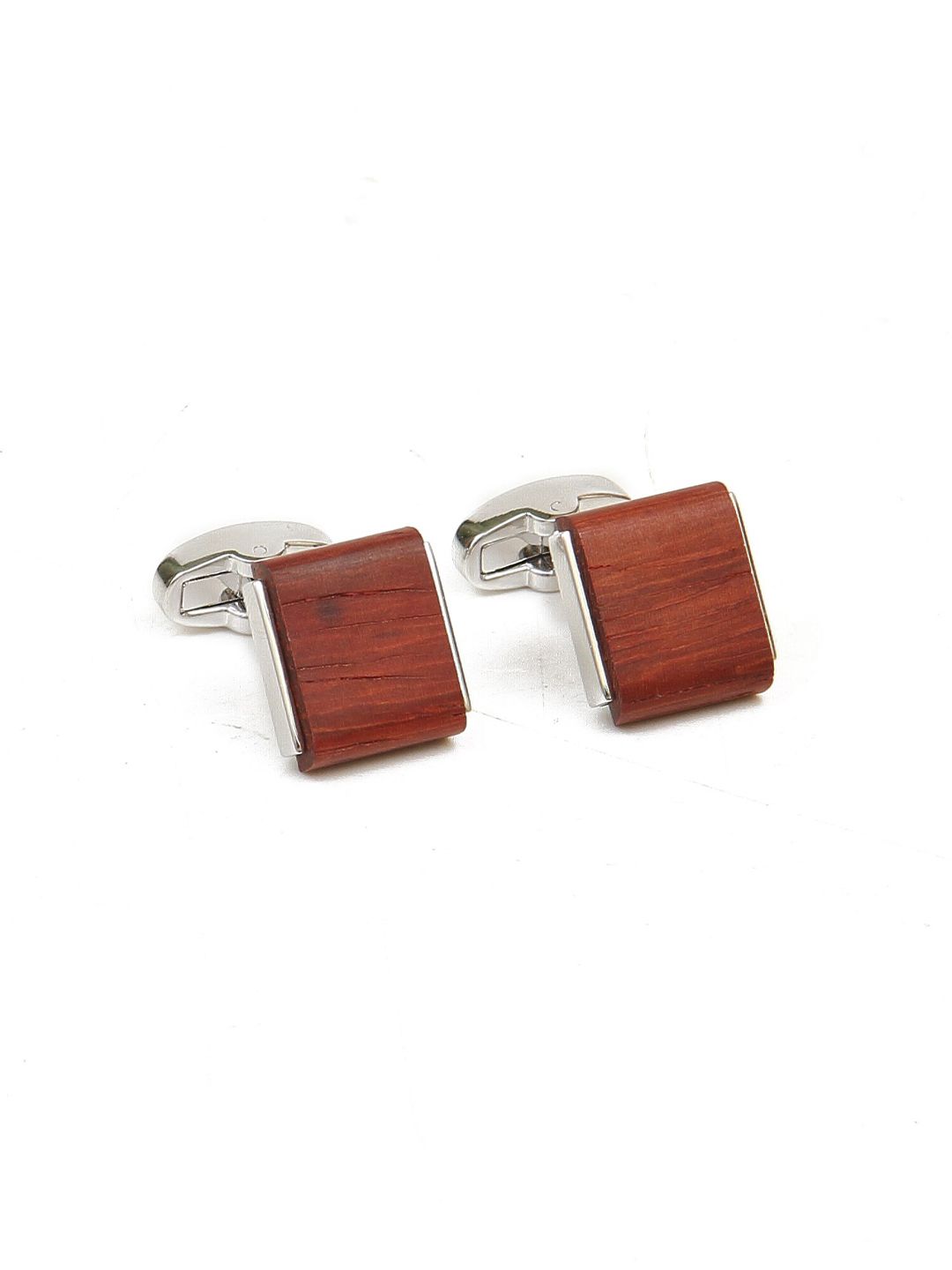 Calvadoss Silver-Toned & Brown Premium Cufflink-picture-36