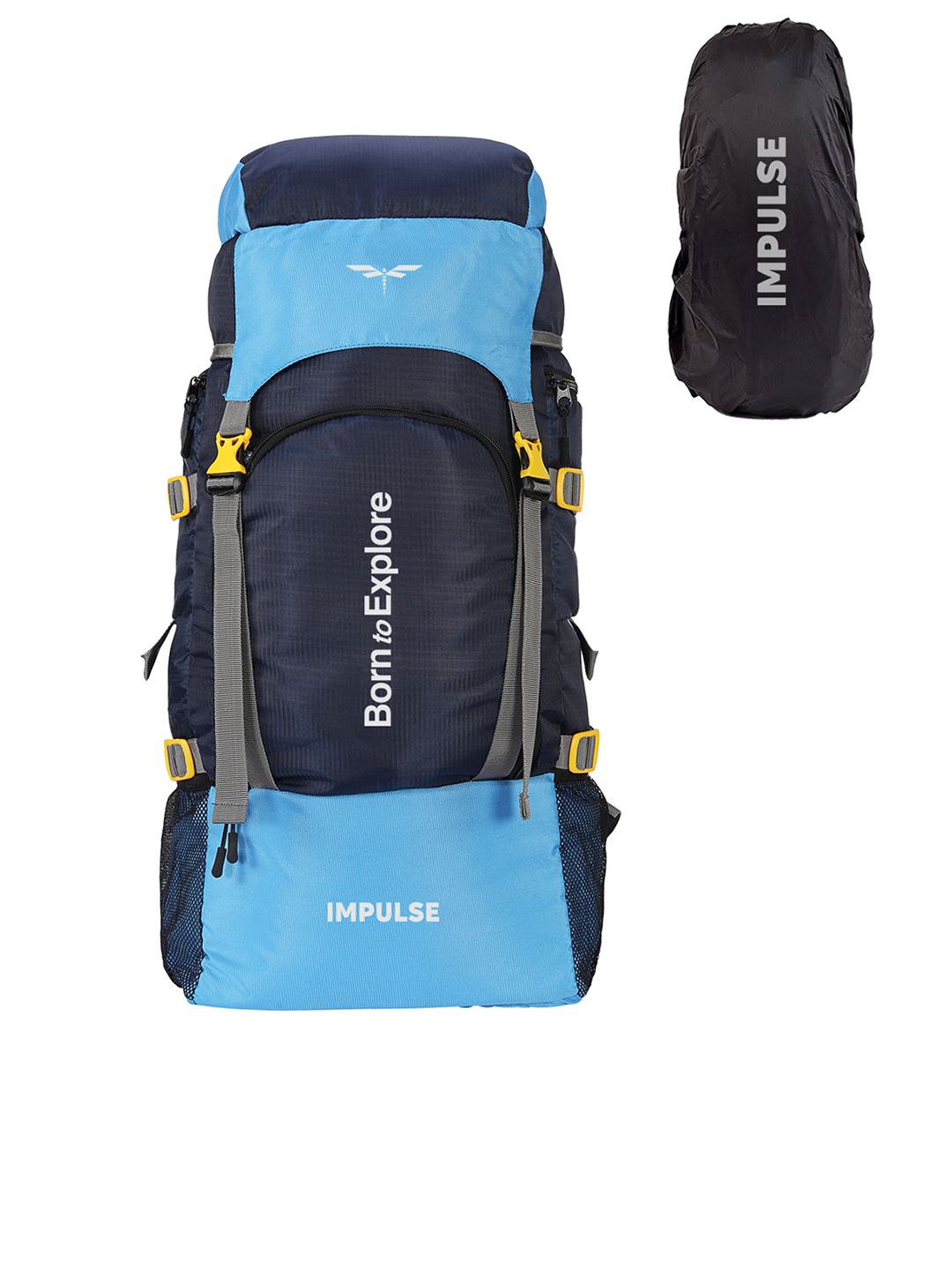 Impulse Blue Solid 60 Litres Waterproof Rucksack-picture-50