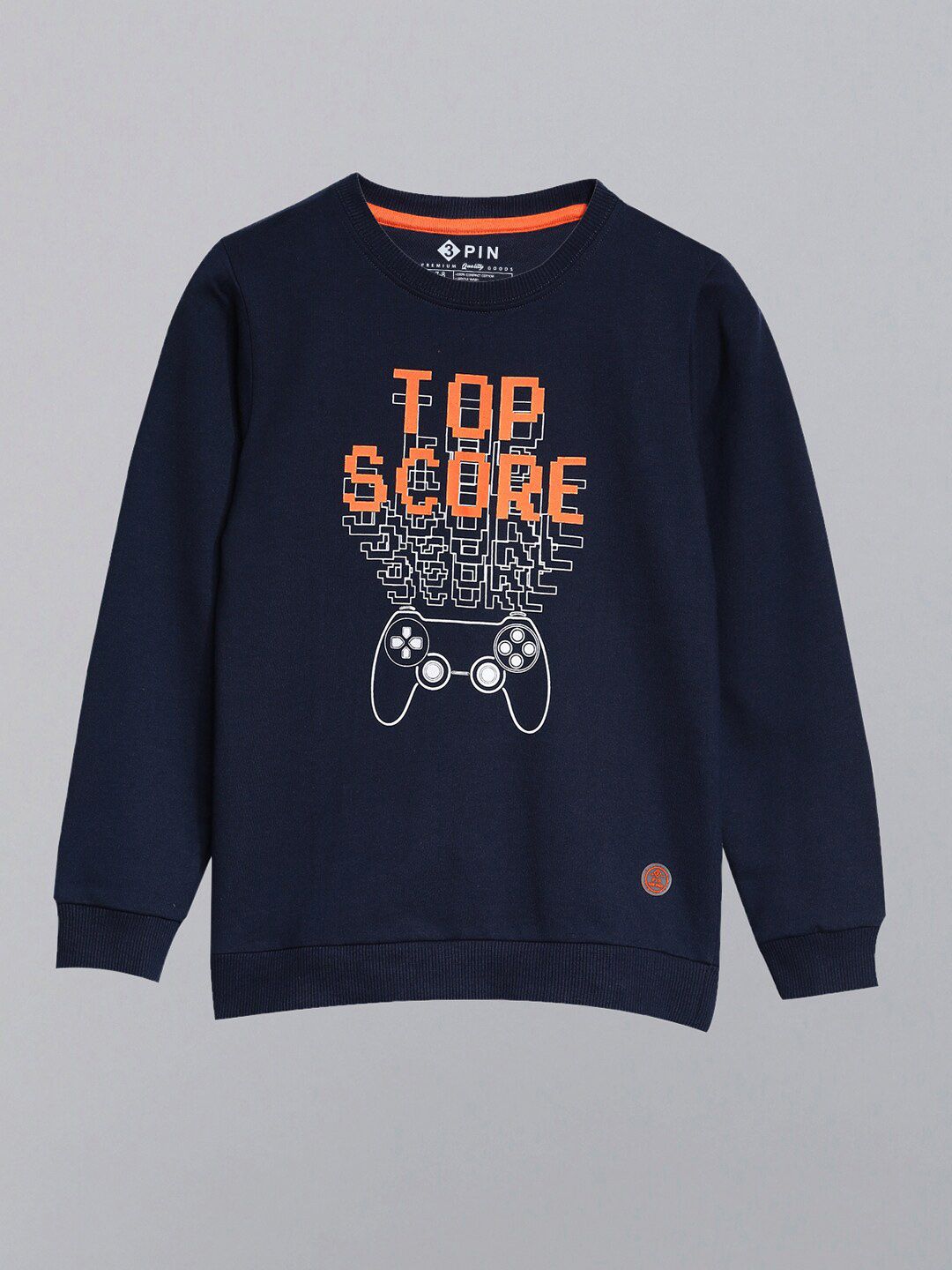 3PIN Boys Navy Blue Printed Sweatshirt-picture-13