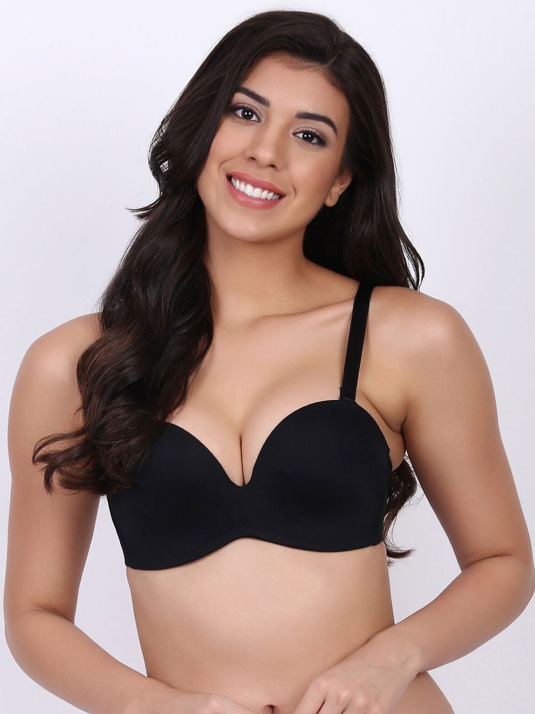 Laceandme Women Black Solid Bra-picture-47