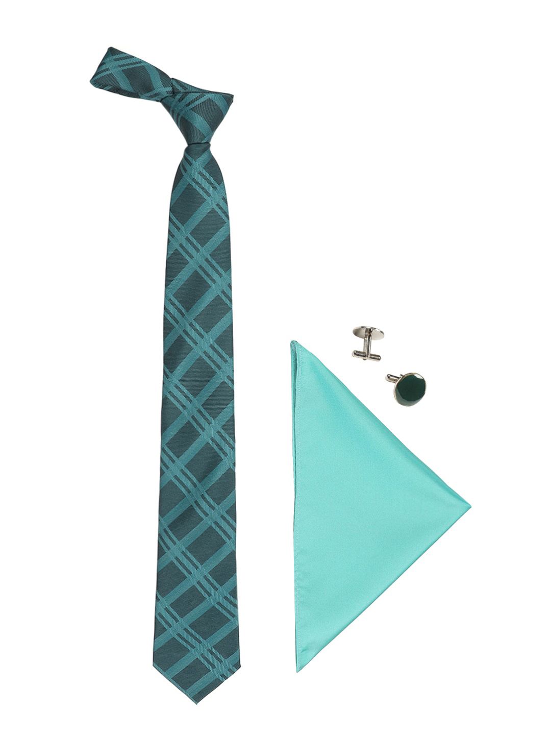 Tossido Men Green Microfiber Accessory Gift Set-picture-20