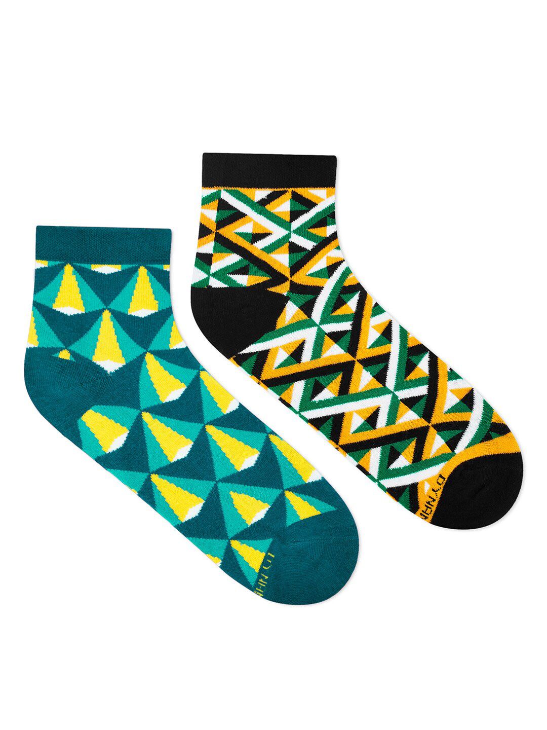 Dynamocks Pack Of 2 Patterned Ankle-Length Socks-picture-14