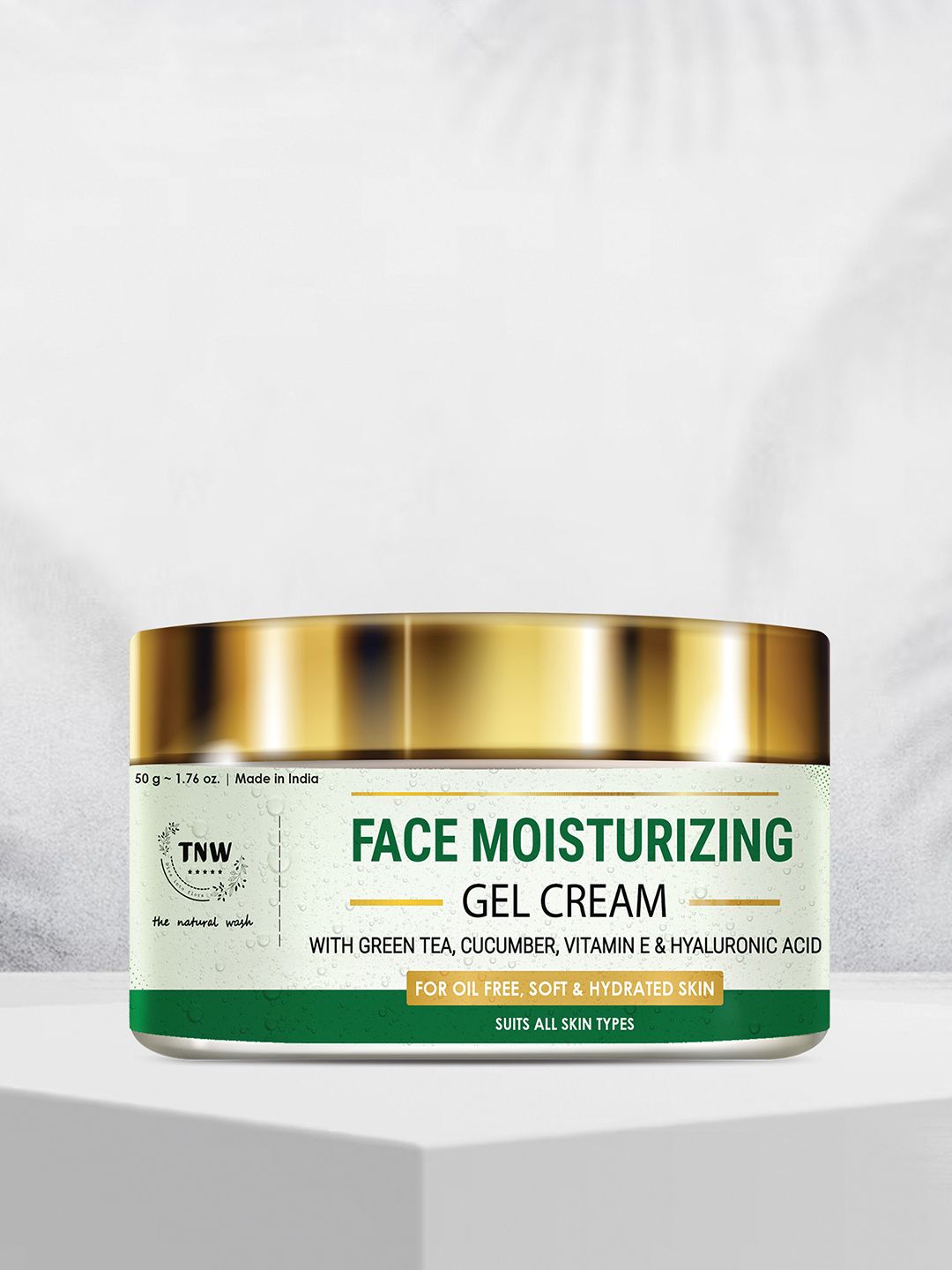 TNW the natural wash Face Moisturizing Gel-Cream With Green Tea & Cucumber - 50g-image-1