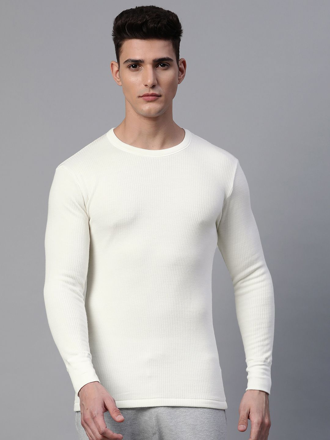 Marks & Spencer Men White Self Design Lounge T-shirt-picture-53