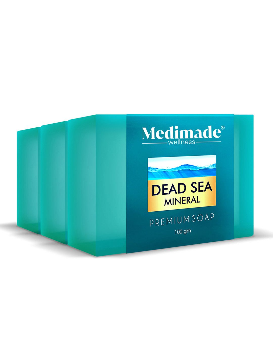 Medimade Set of 3 Unisex Dead Sea Mineral Premium Beauty Soap - 100 g Each-picture-17