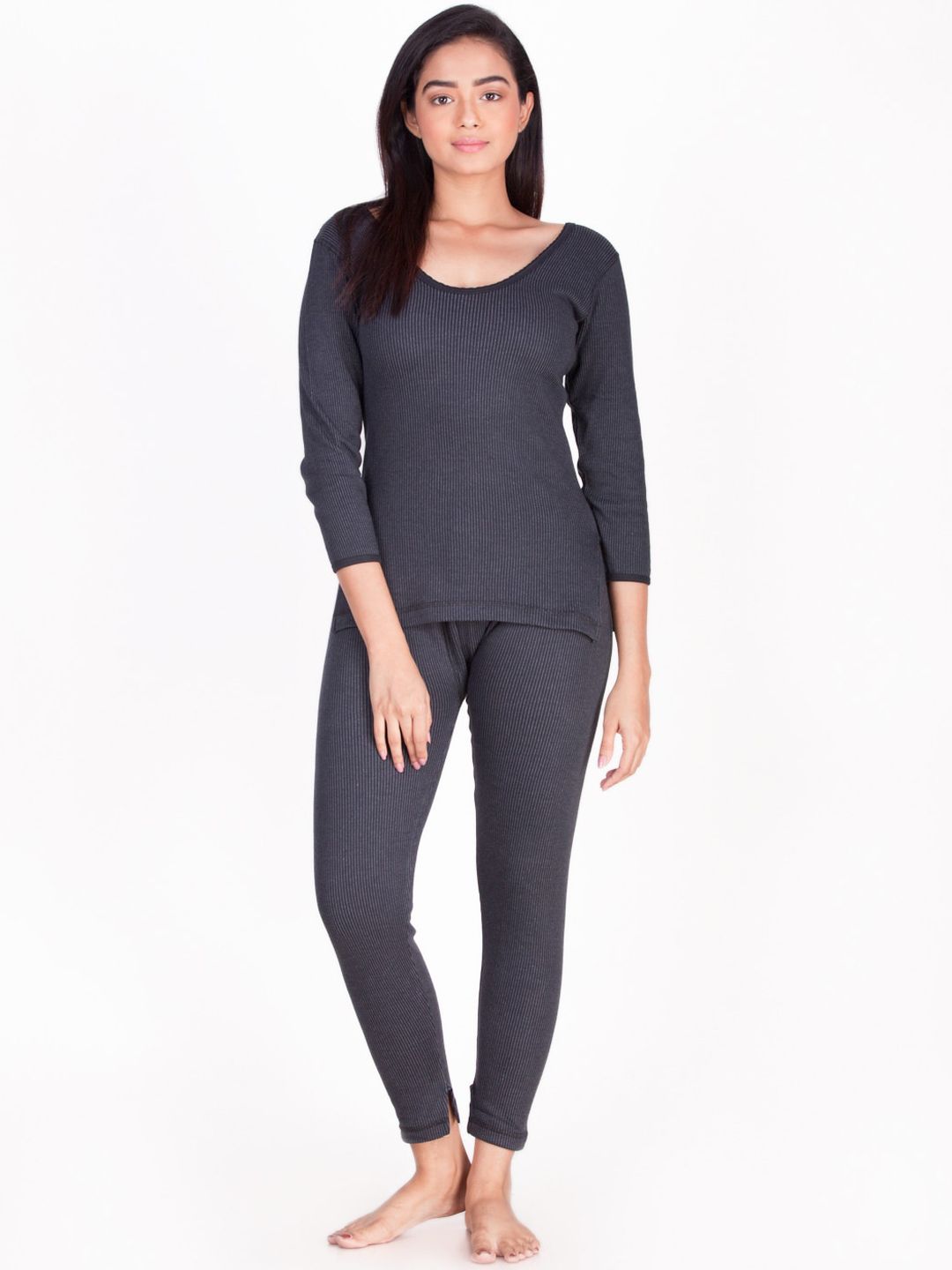 Dollar Ultra Womens Black Dollar Ultra CottonThermal Set-picture-11