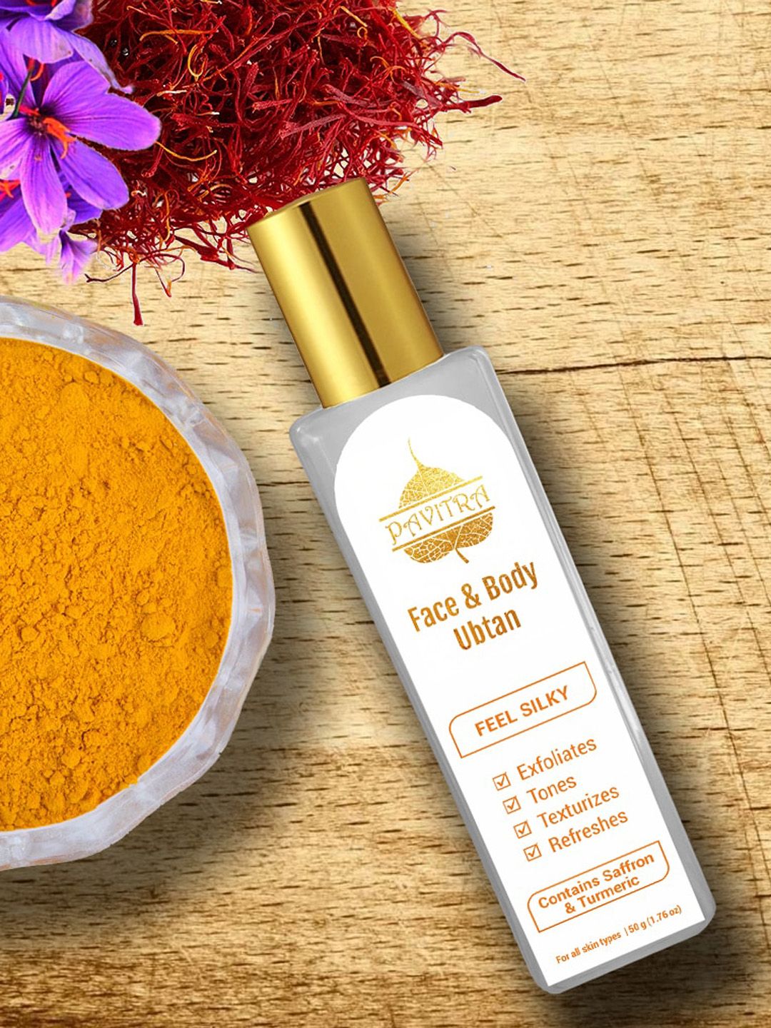 PAVITRAPLUS Golden Pavitra Face & Body Ubtan 50 g-picture-26