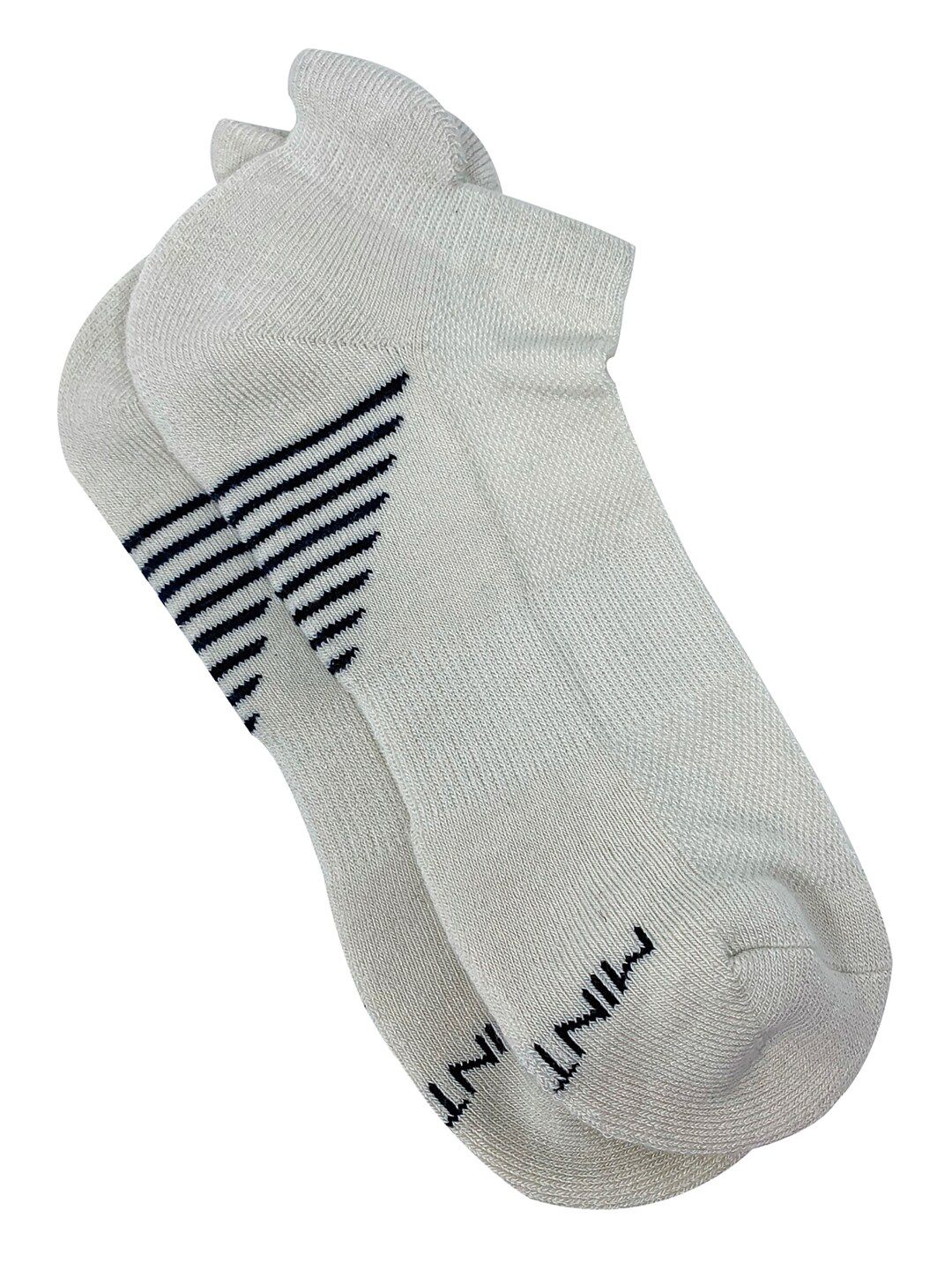 Mint & Oak Men Off White & Black Patterned Ankle-Length Socks-picture-36