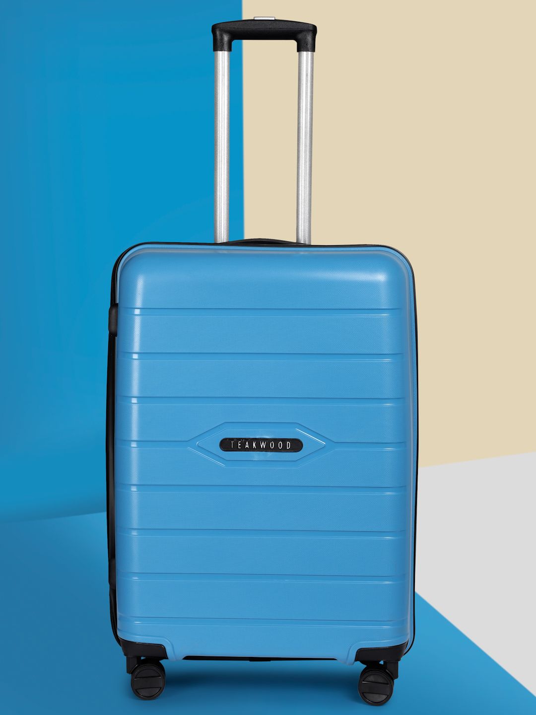 Teakwood Leathers Vibes Textured 360 Degree Rotation Hard Medium-Sized Trolley Bag 70L-picture-28
