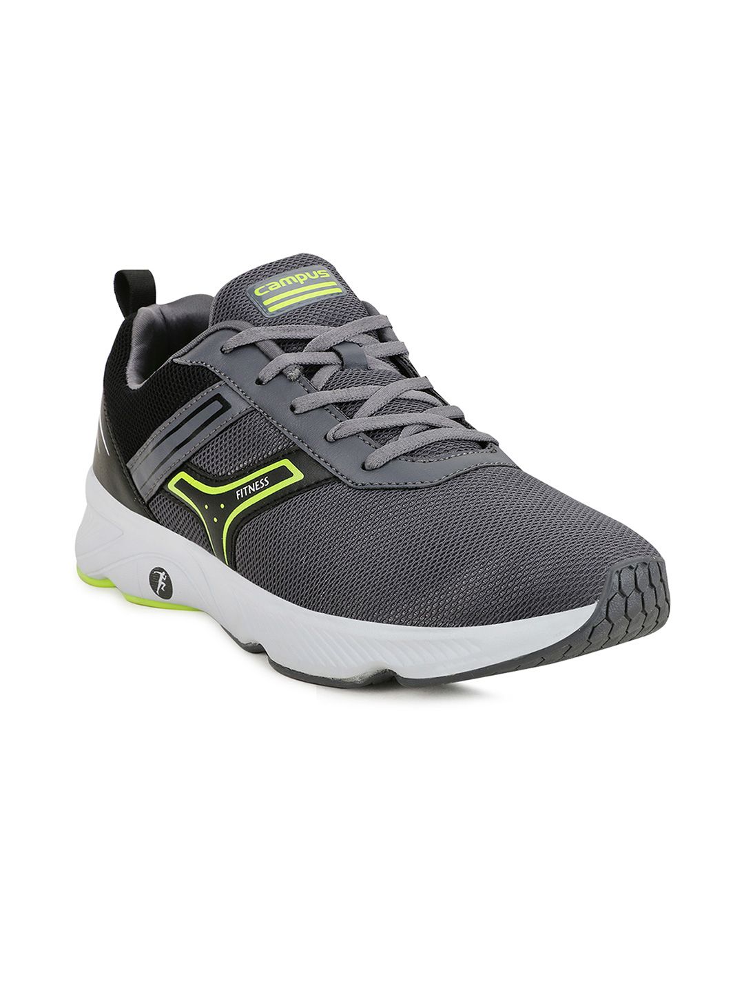 Campus Men Grey Mesh Running Shoes-picture-24