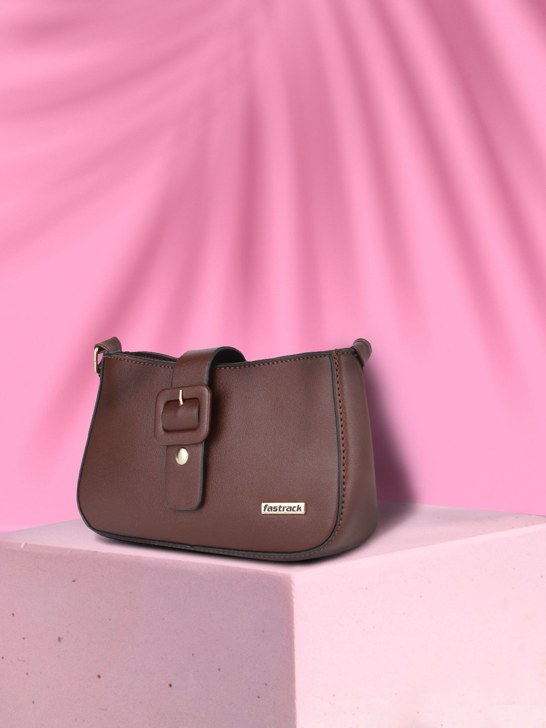Fastrack Brown Solid Sling Bag-image-22