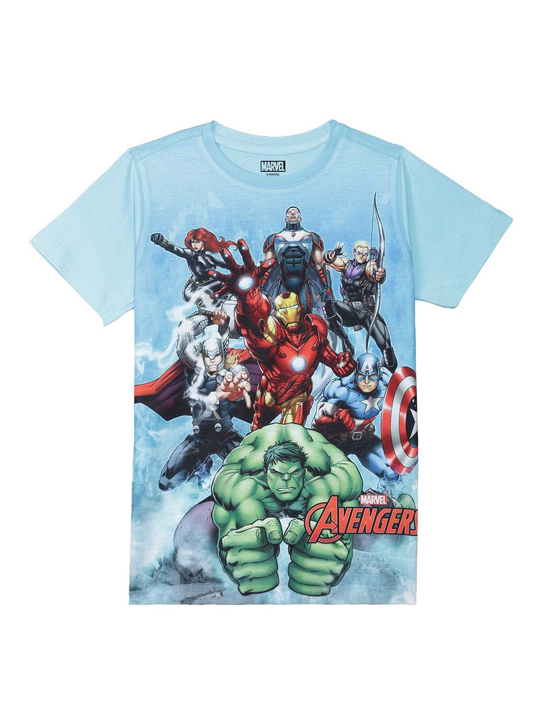 Marvel by Wear Your Mind Boys Blue Avengers Printed T-shirt-picture-22