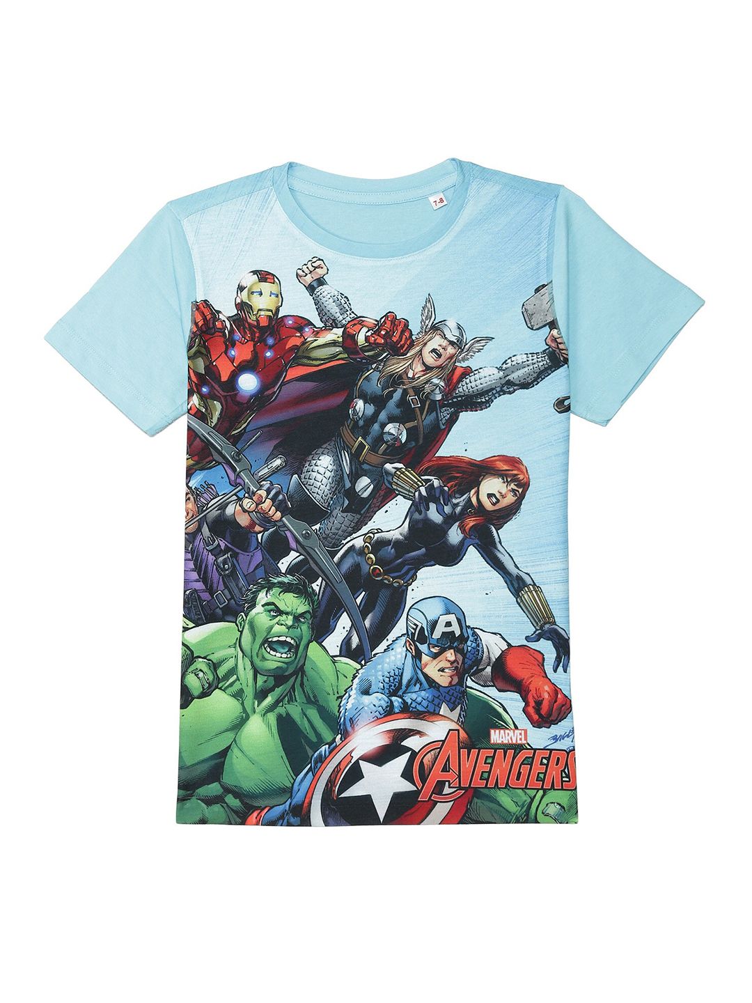 Marvel by Wear Your Mind Boys Blue Avengers Printed T-shirt-picture-35
