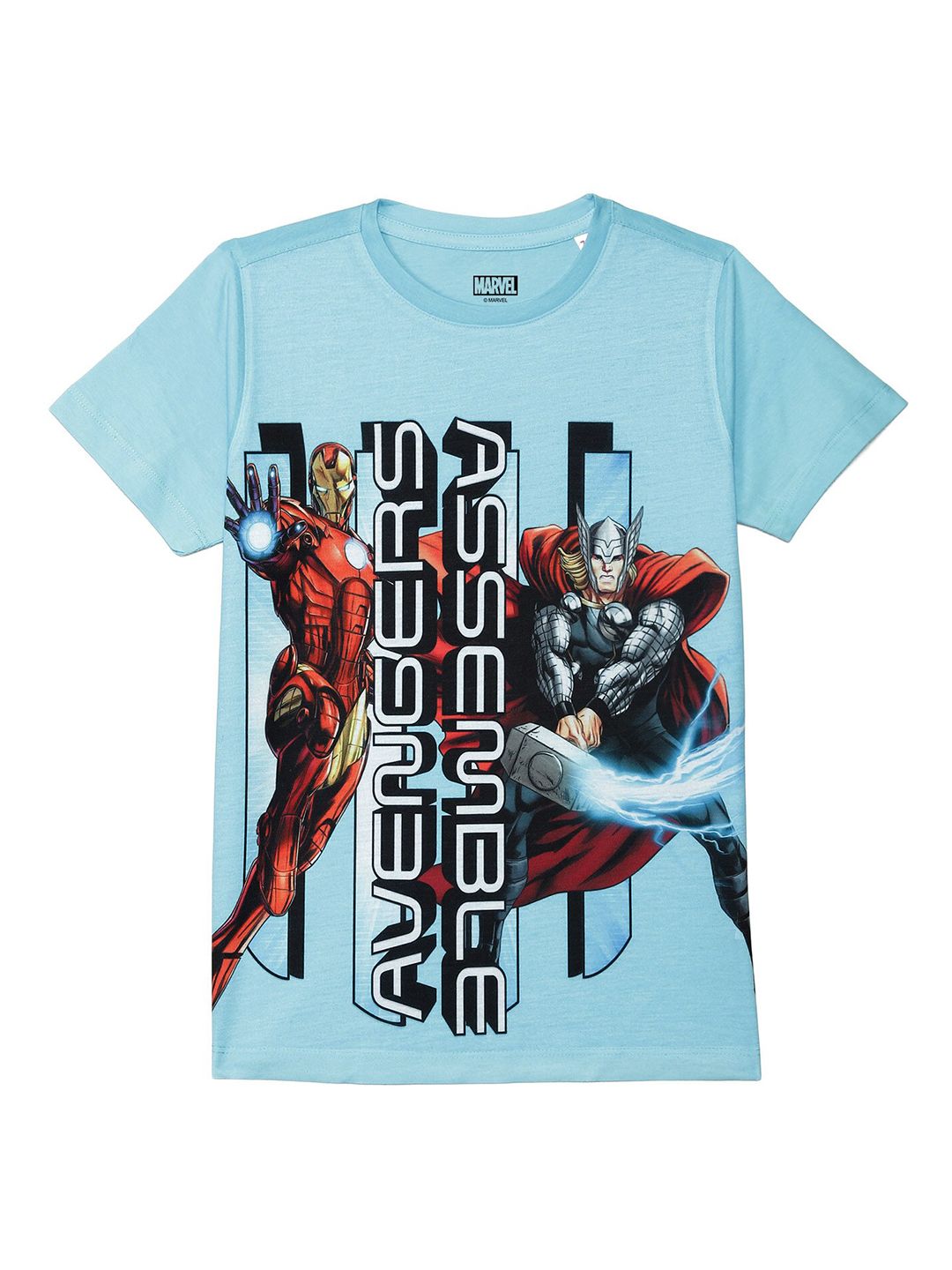 Marvel by Wear Your Mind Boys Blue & Red Avengers Printed T-shirt-picture-22