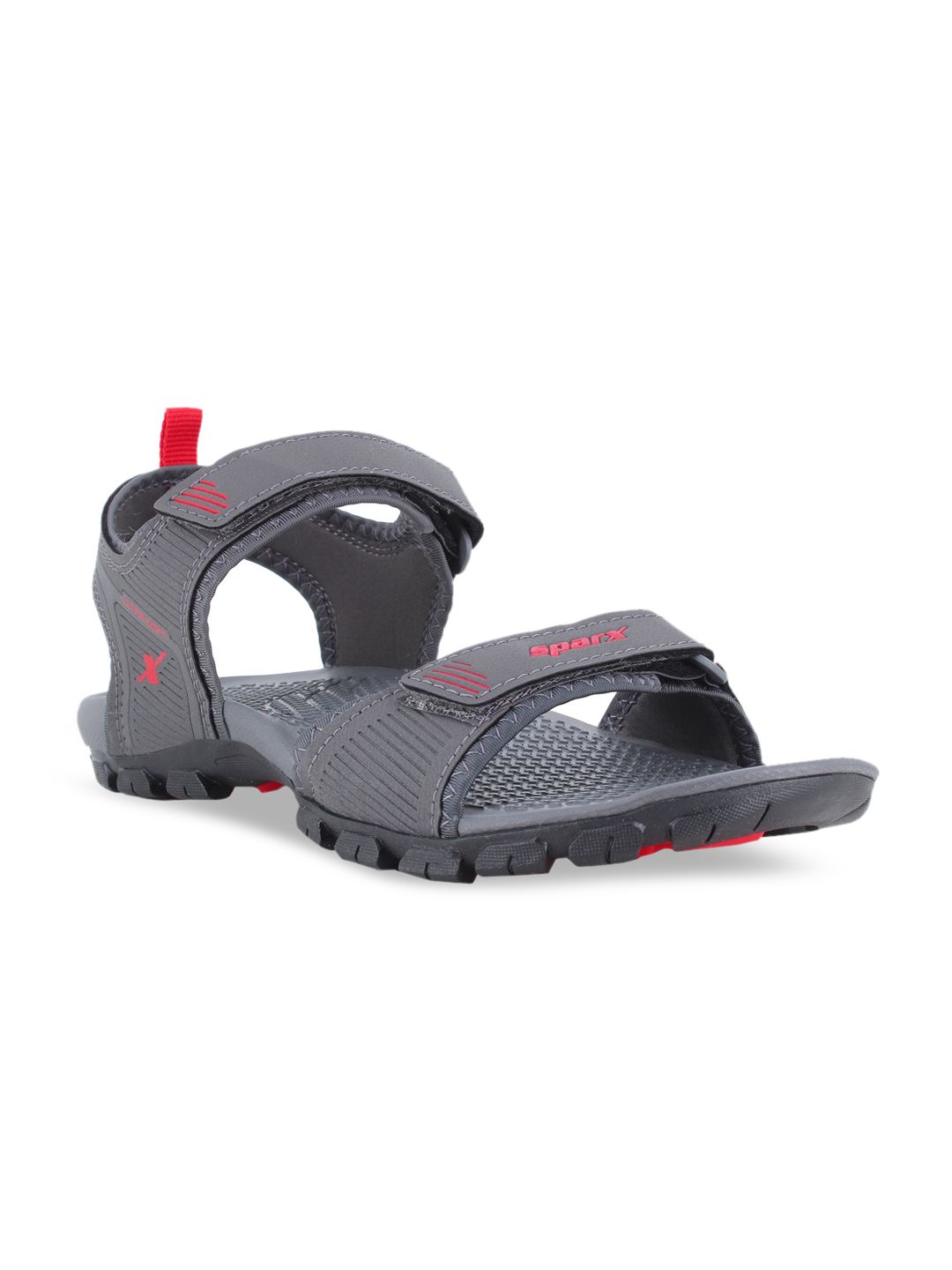 Sparx Men Grey & Red Solid Floater Sport Sandals-image-23